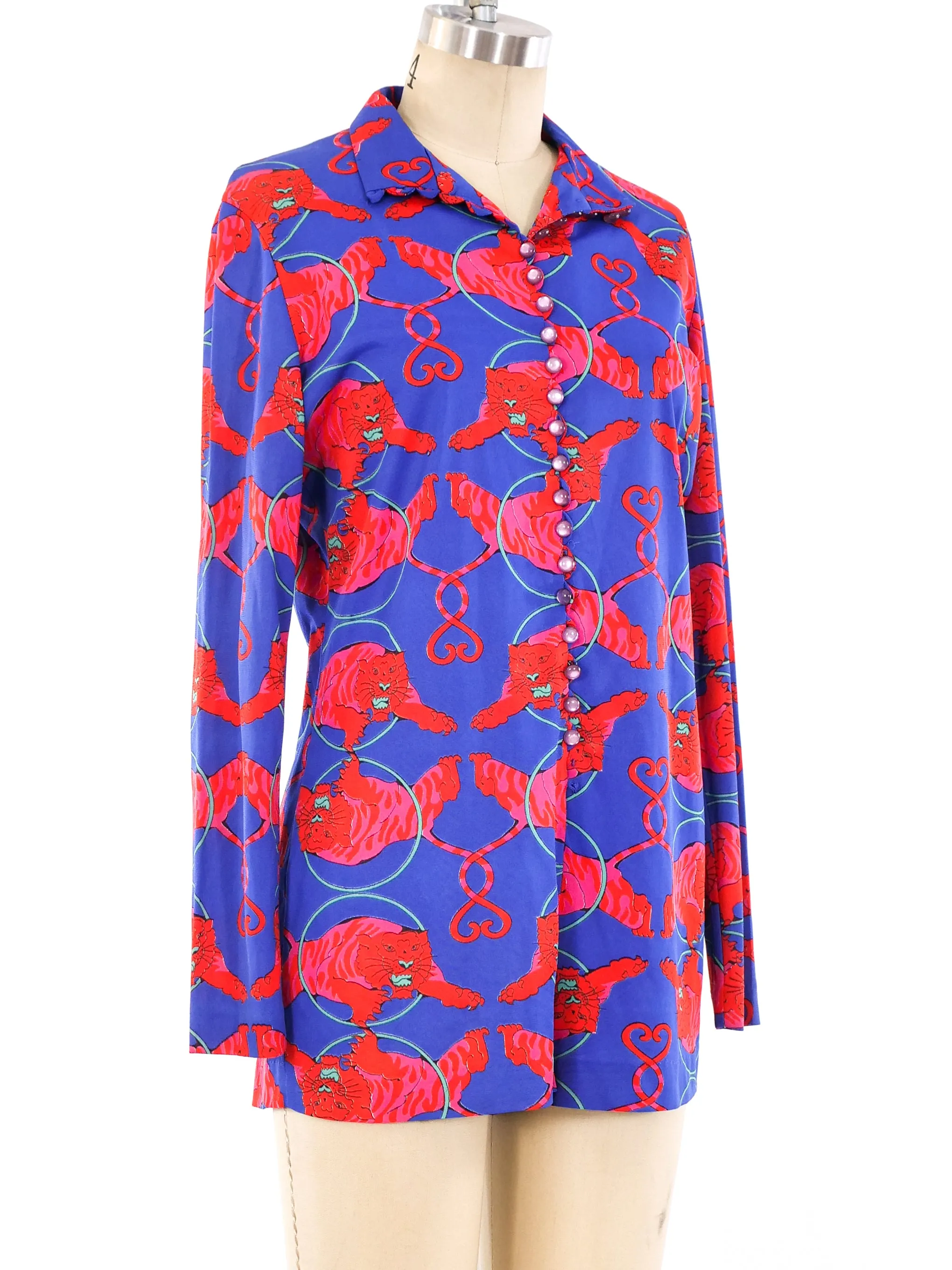 1970's Tiger Printed Romper