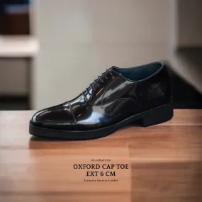 Oxford Cap Toe Piano Black Ext 6cm 502-1