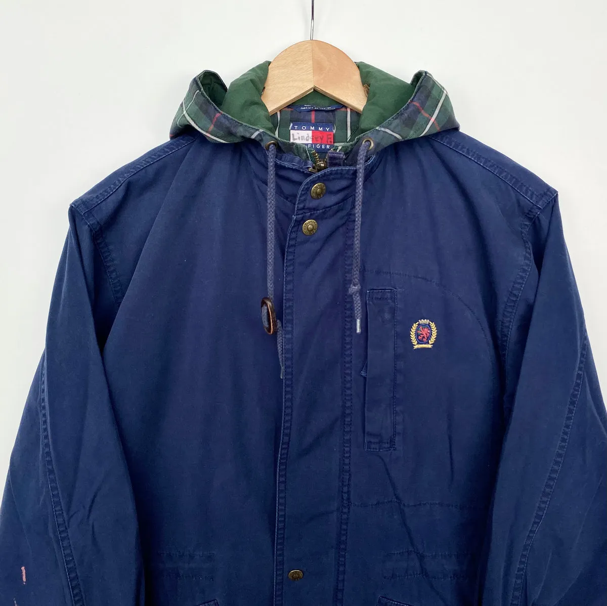 90s Tommy Hilfiger Vintage Men's Parka Jacket Medium Size