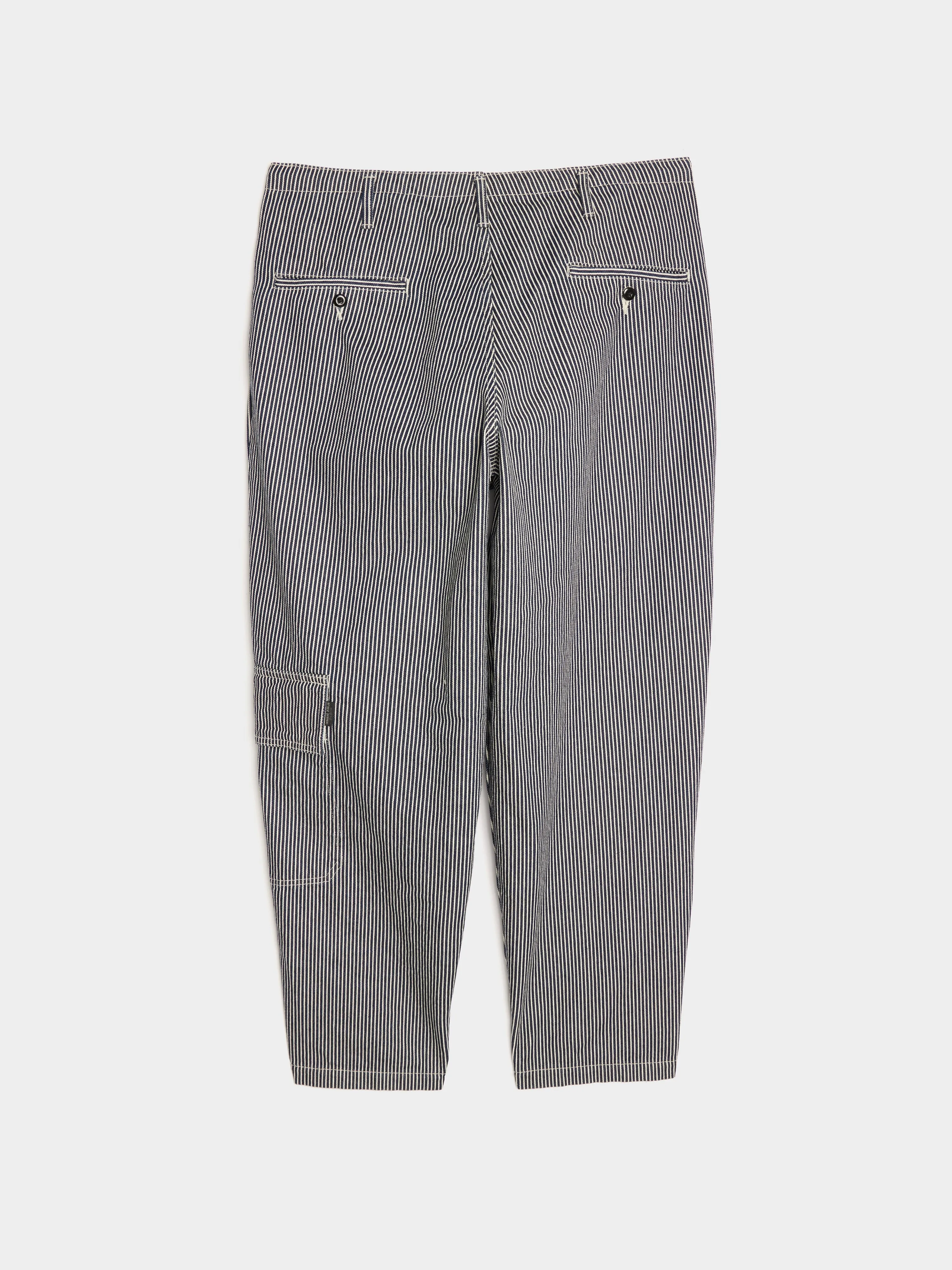 Navy Side Tuck Pants