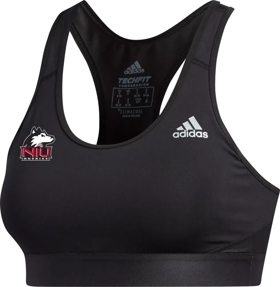 adidas Women's Northern Illinois Huskies Black Alphaskin Bra