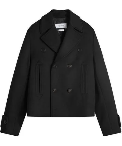 Men's Wool Felt Double Breasted Jacket by Alexander Mcqueen