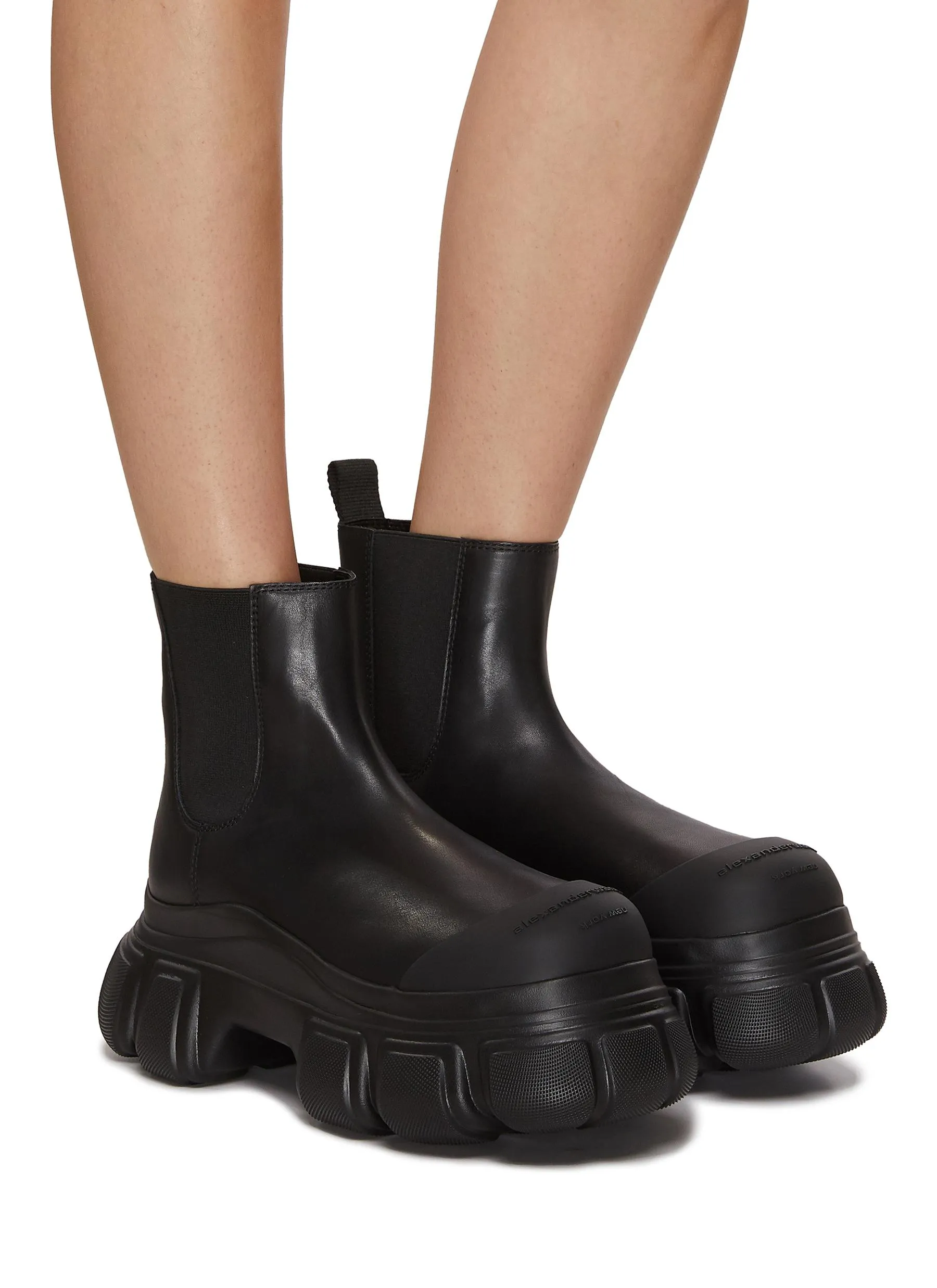 Alexander Wang Storm Leather Chelsea Boots