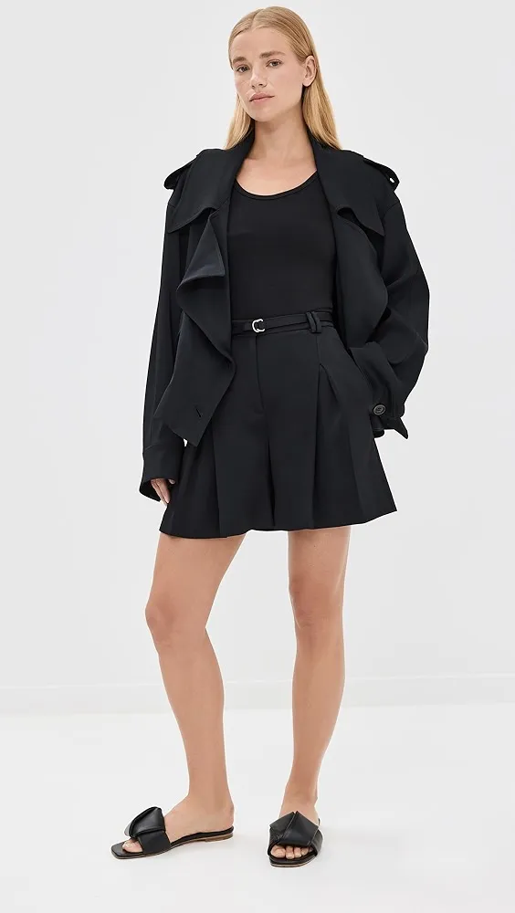 Fluid Cropped Trench Coat - Another Tomorrow