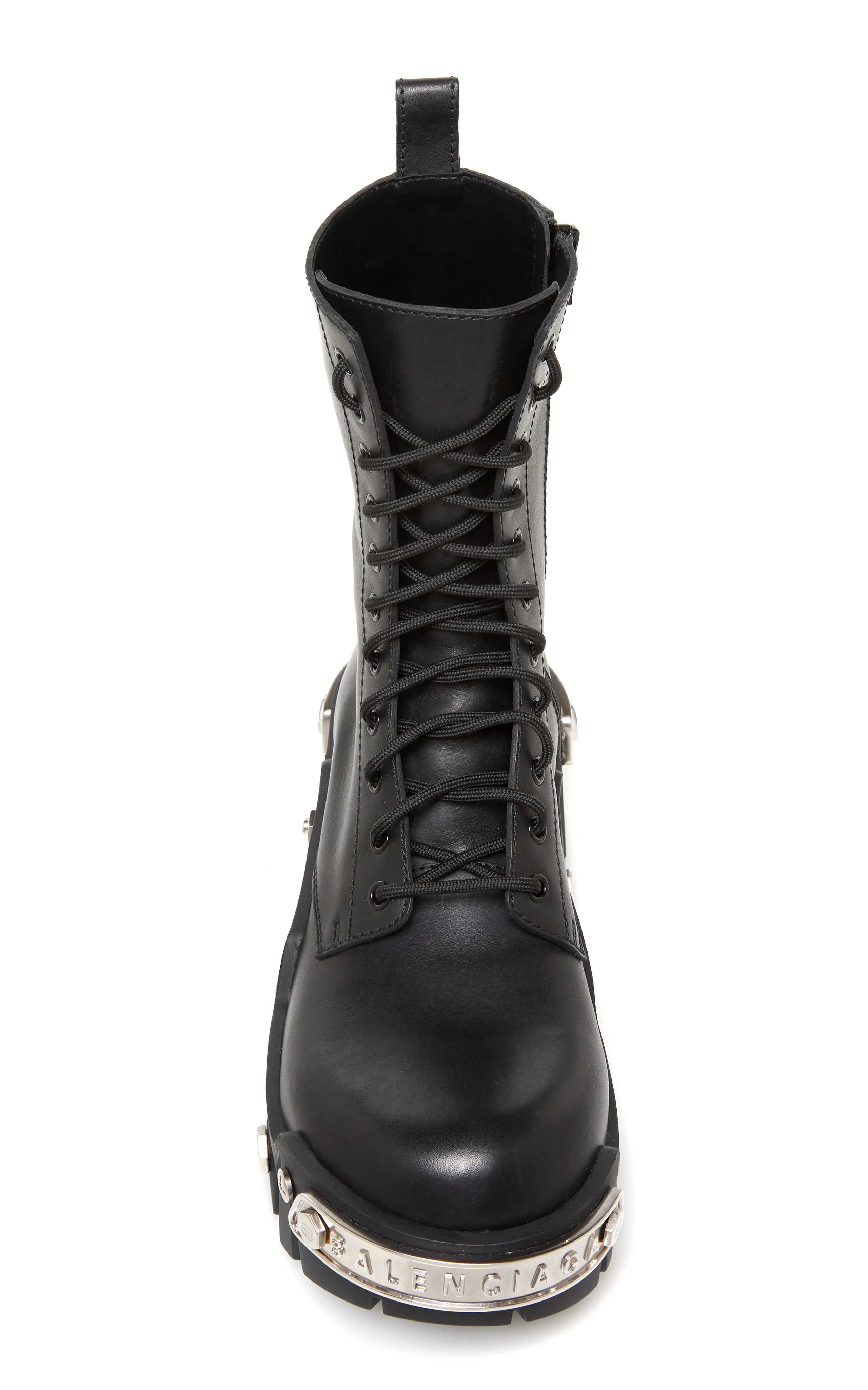 Balenciaga Bulldozer Leather Platform Combat Boots