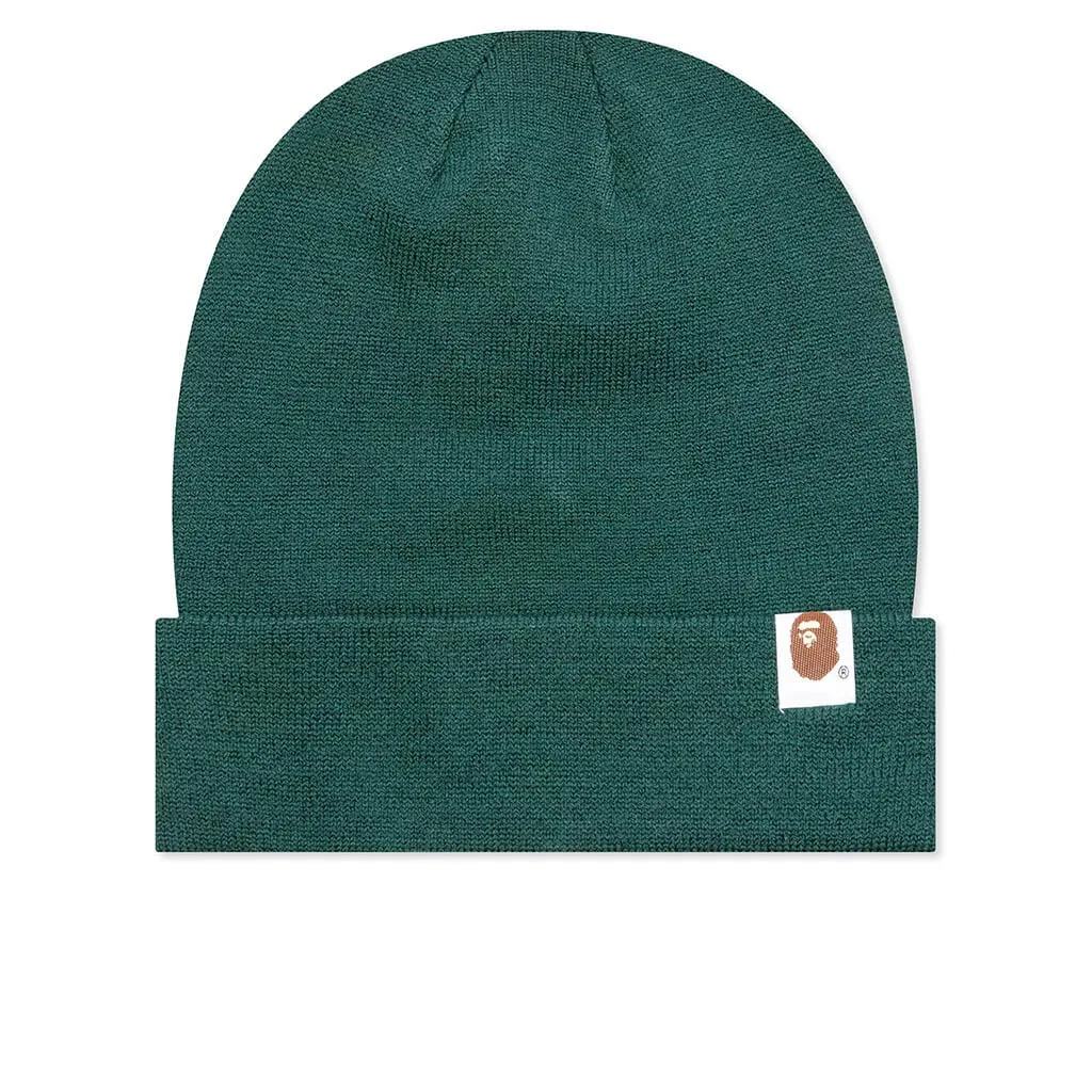 Bape Green Patch Knit Cap.