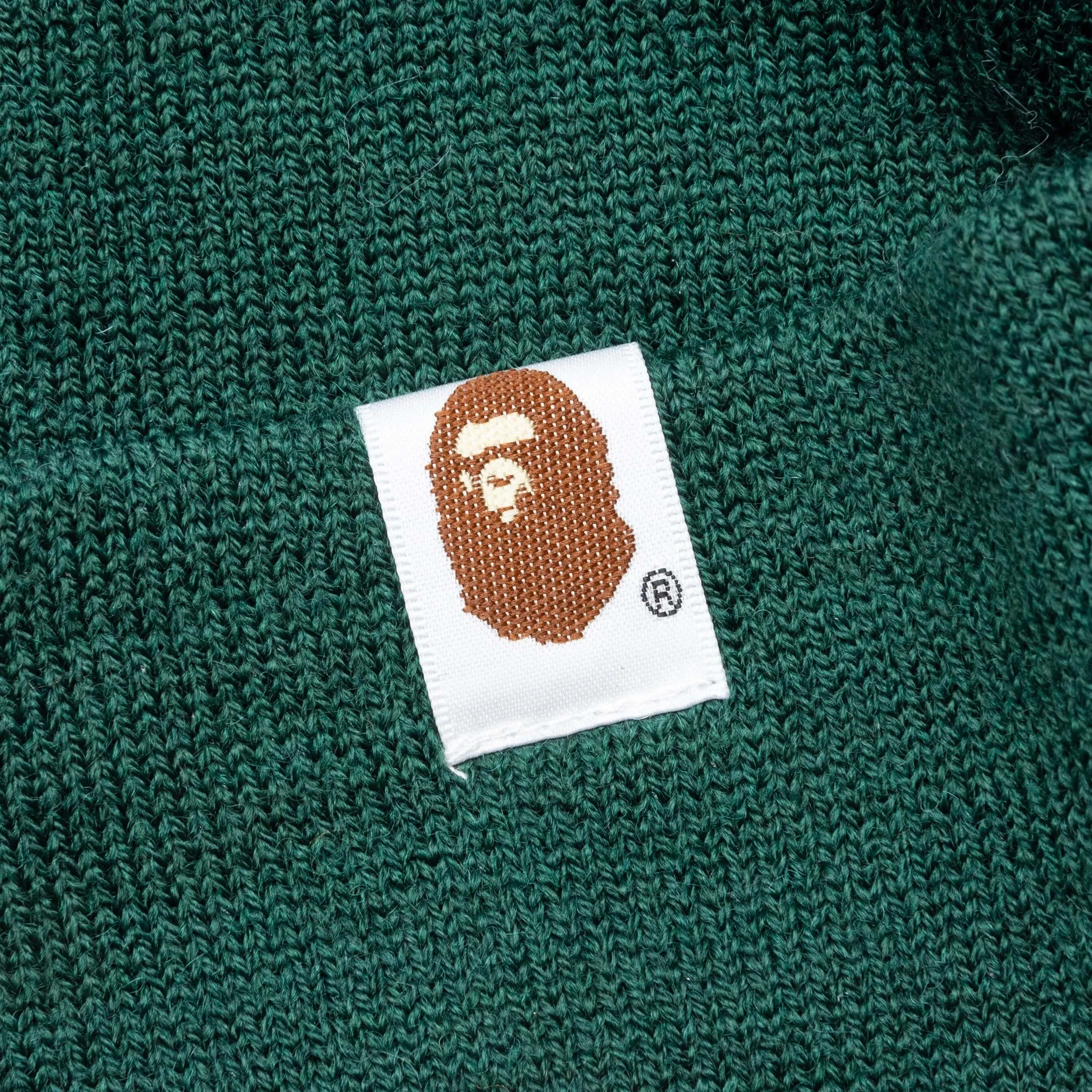 Bape Green Patch Knit Cap.