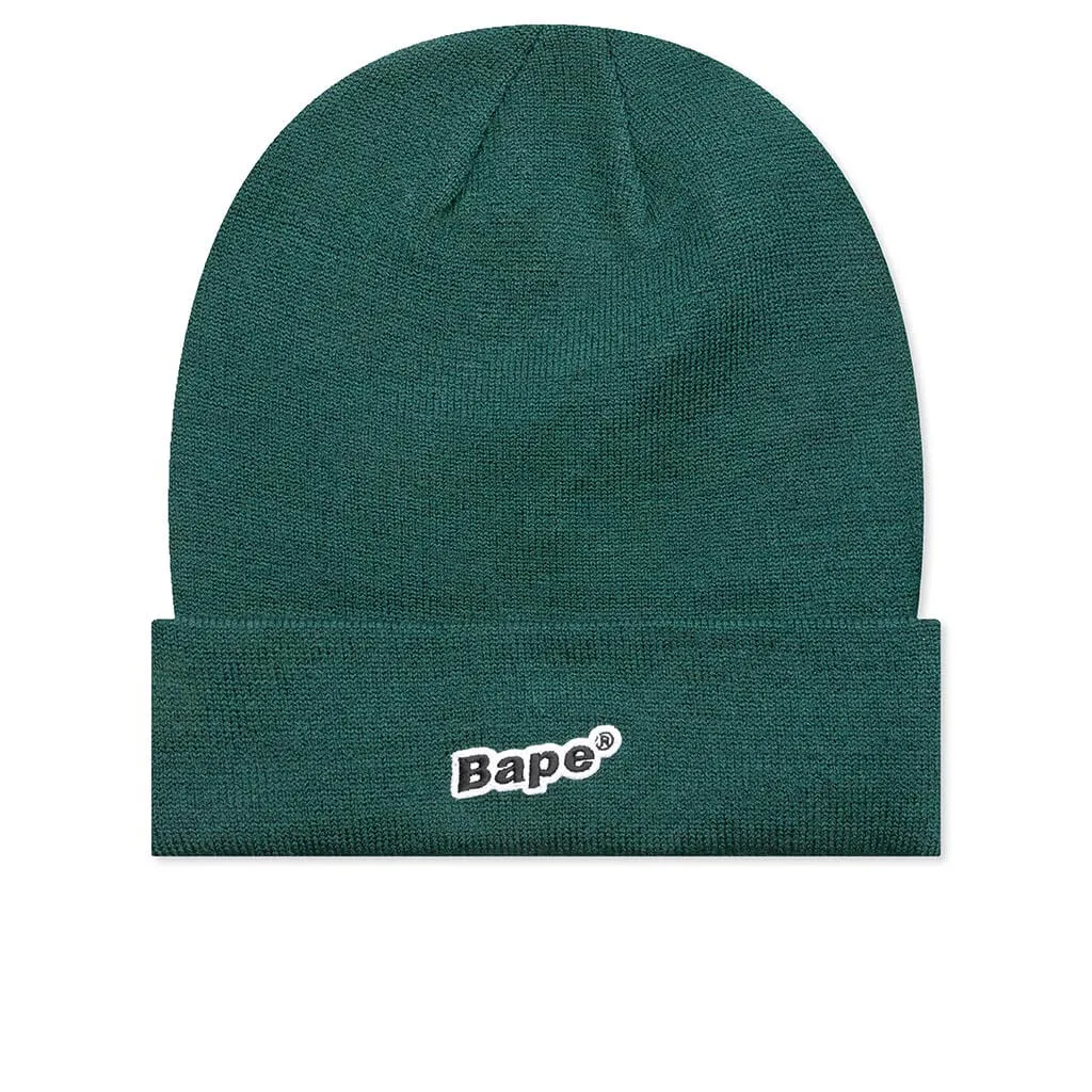 Bape Green Patch Knit Cap.