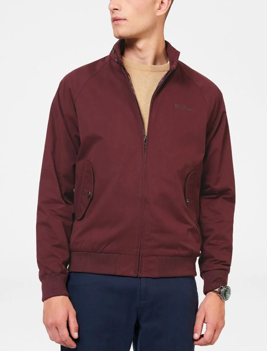 Ben Sherman Aubergine Signature Casual Harrington Jacket