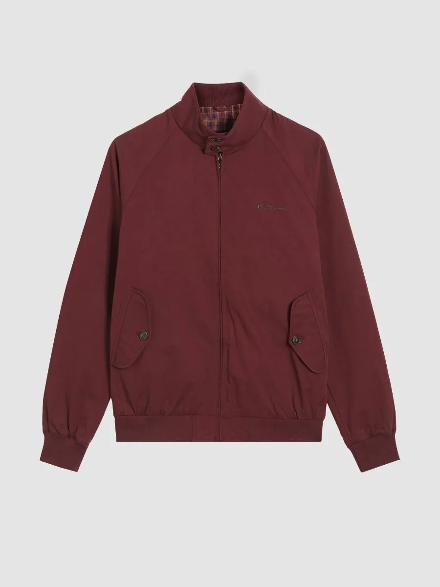 Ben Sherman Aubergine Signature Casual Harrington Jacket