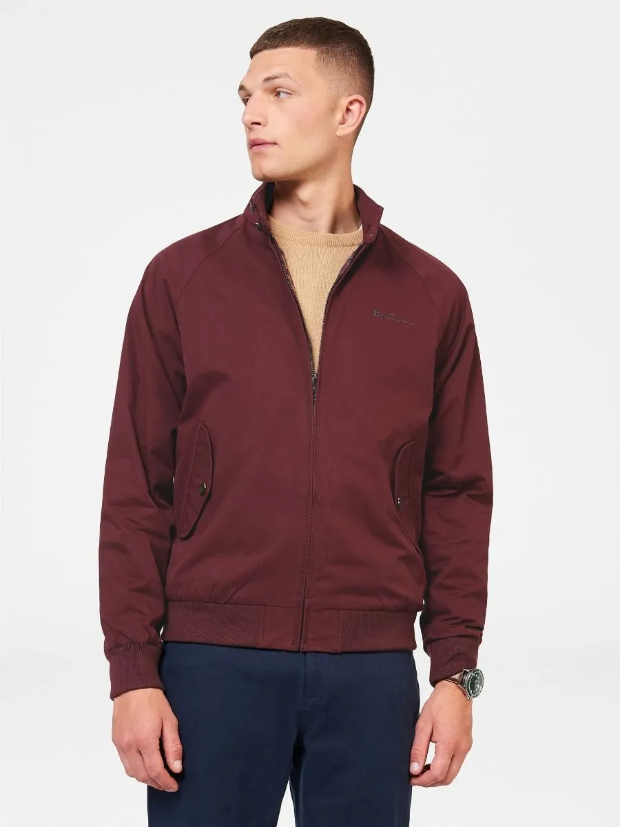 Ben Sherman Aubergine Signature Casual Harrington Jacket