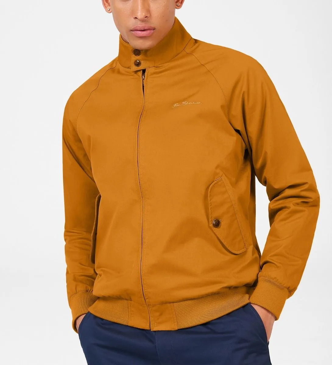 Ben Sherman Mustard Signature Casual Harrington Jacket