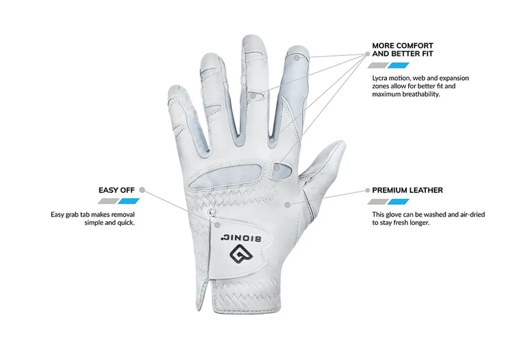 Womens StableGrip 2.0 Golf Glove in Periwinkle