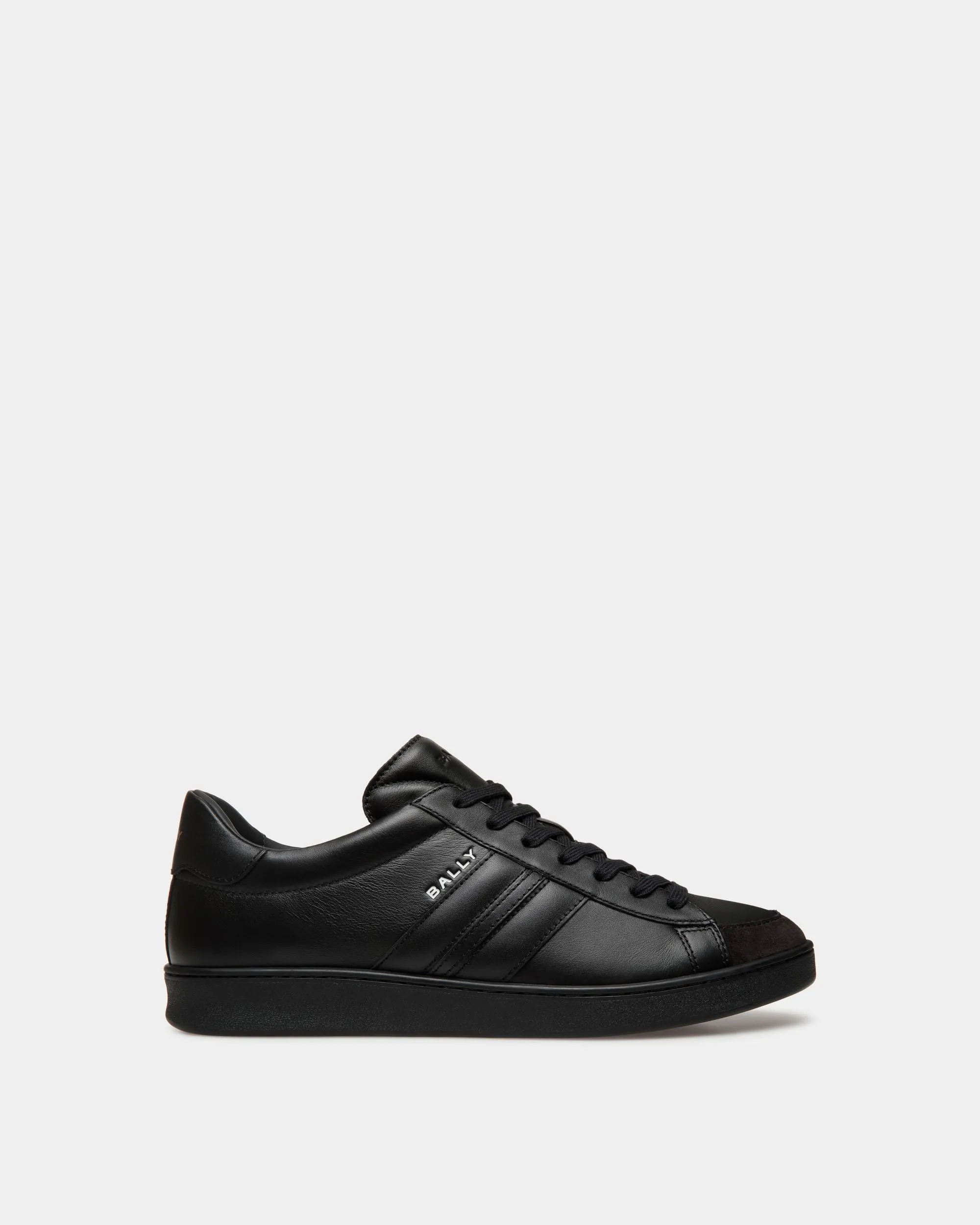 Black Leather Tennis Shoes