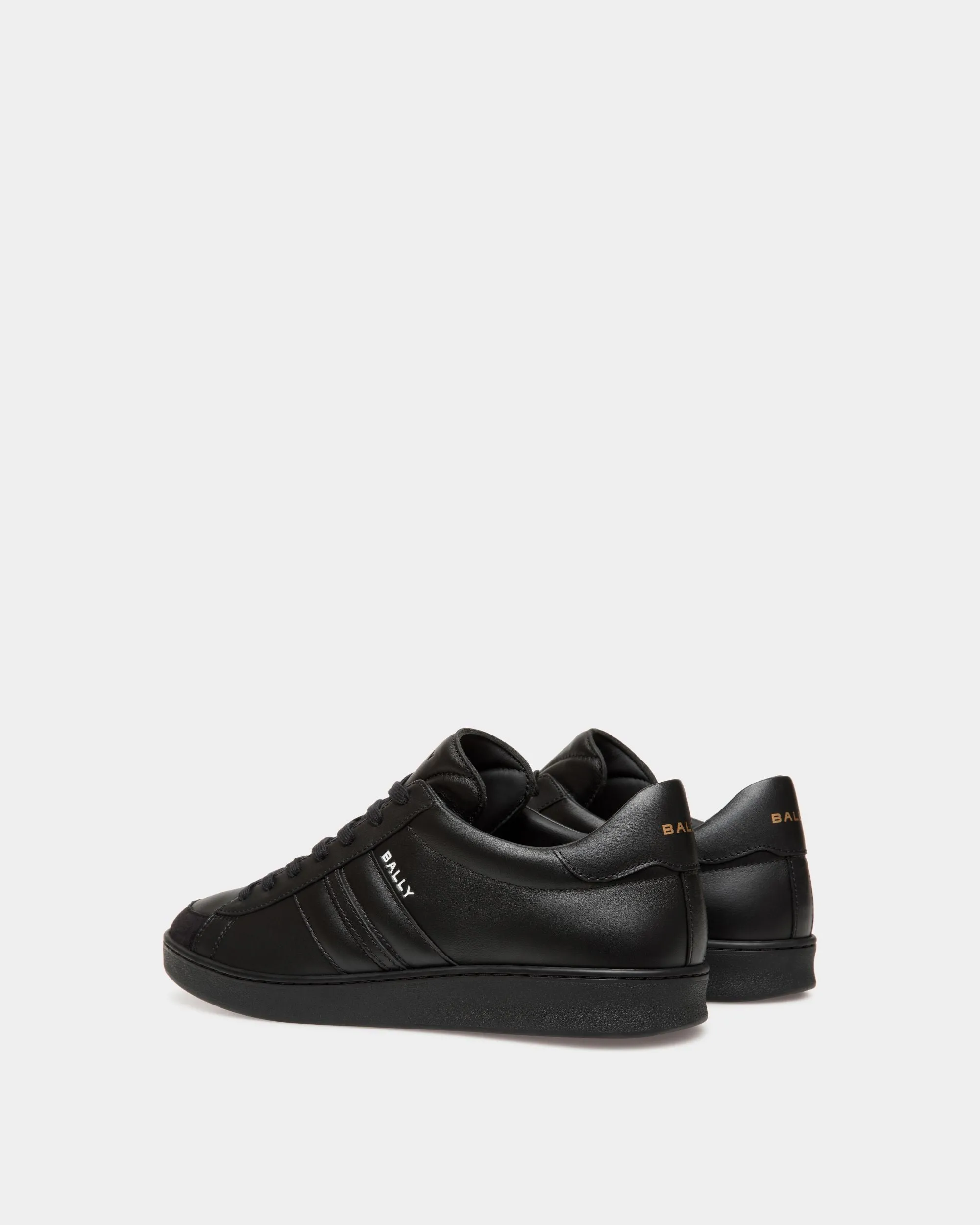 Black Leather Tennis Shoes