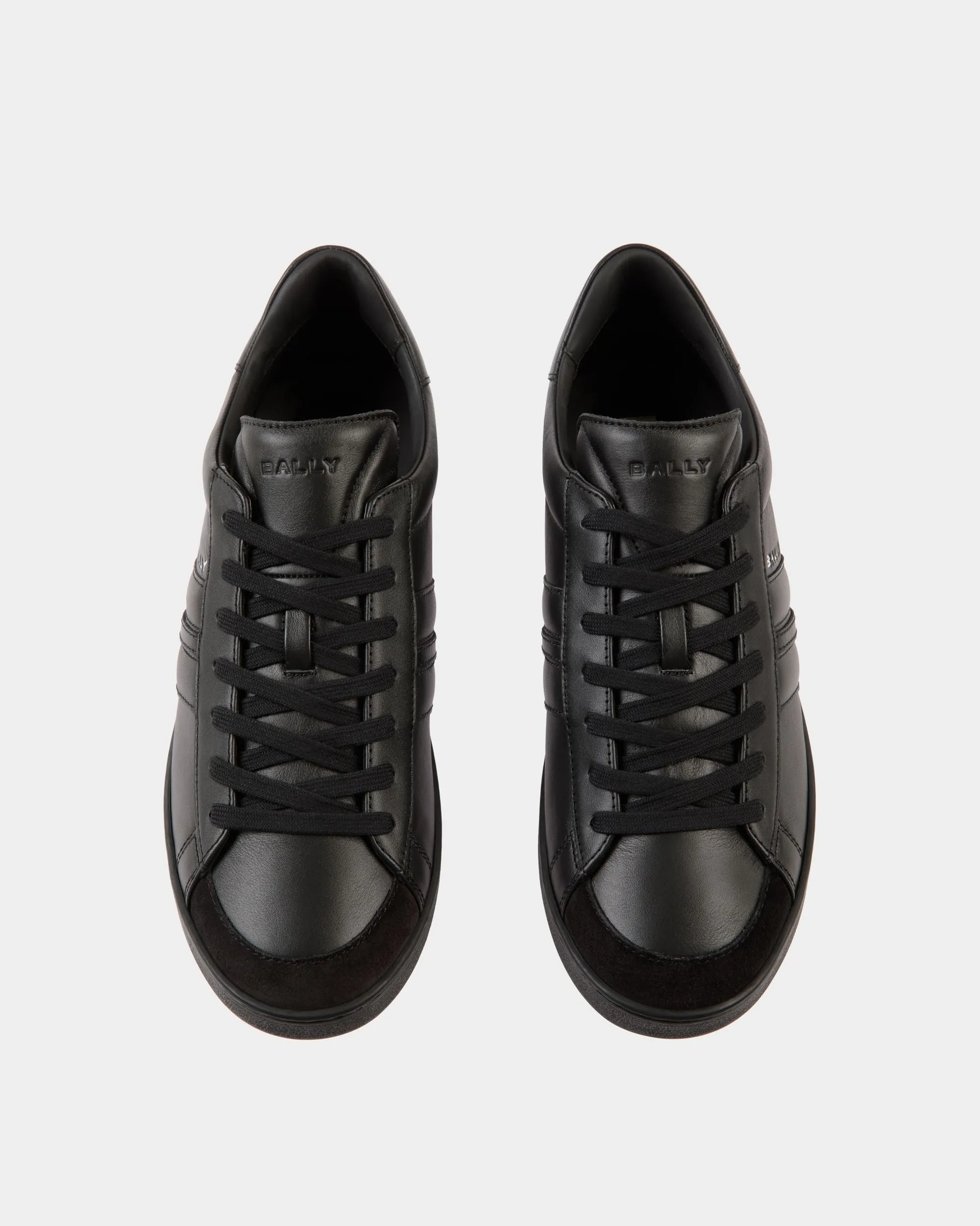 Black Leather Tennis Shoes