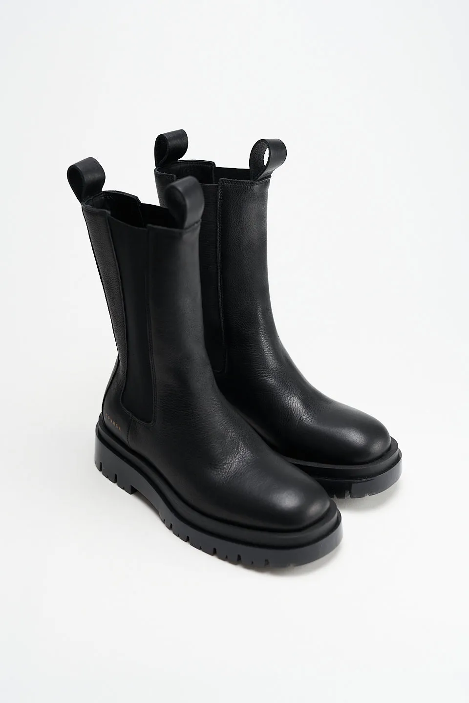 Black Matte Chelsea Boots for Men