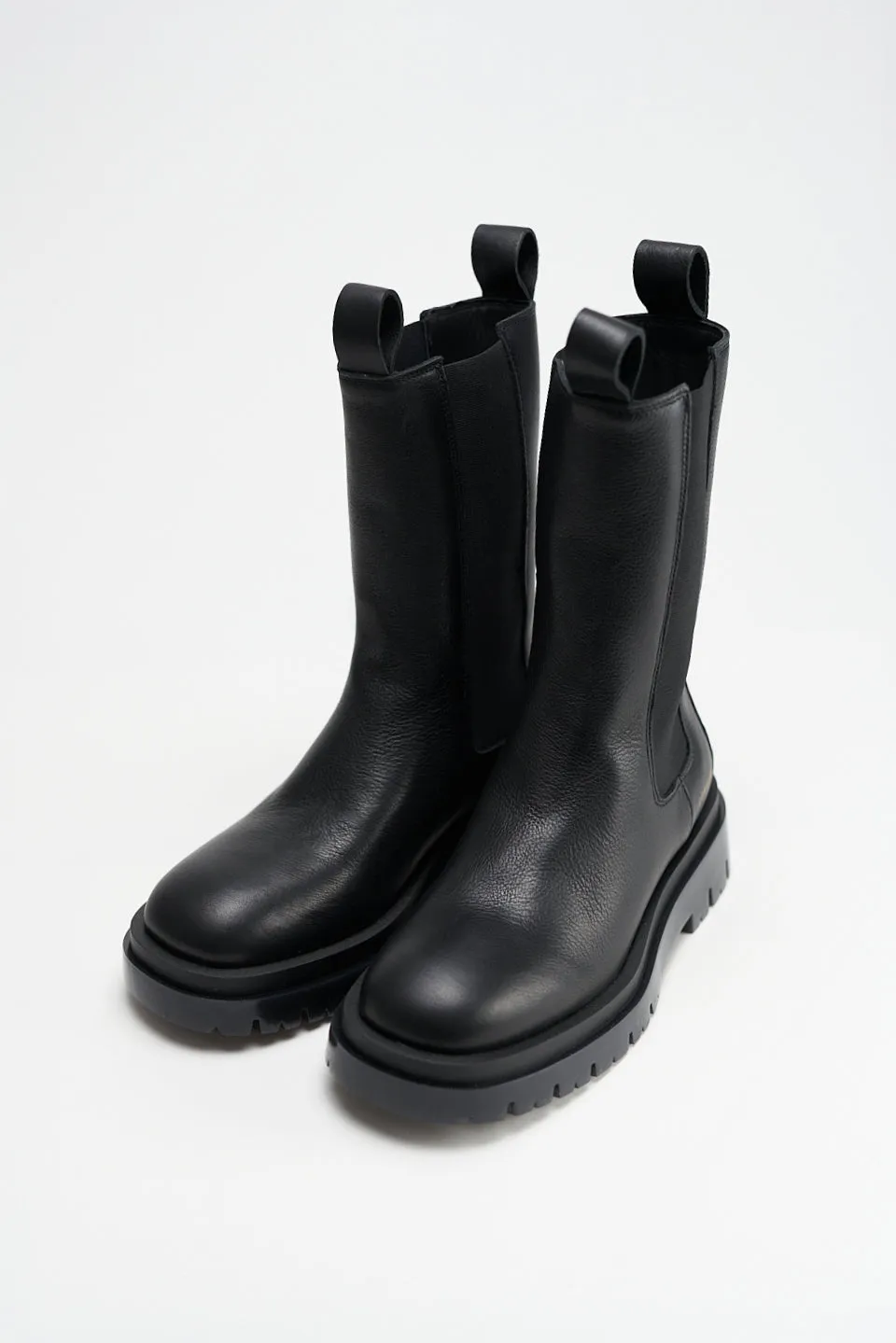 Black Matte Chelsea Boots for Men