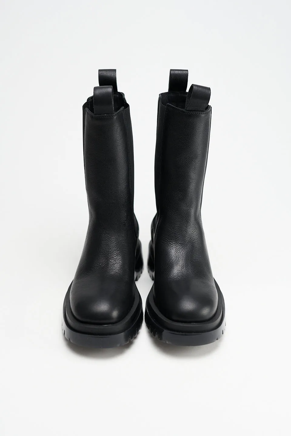 Black Matte Chelsea Boots for Men