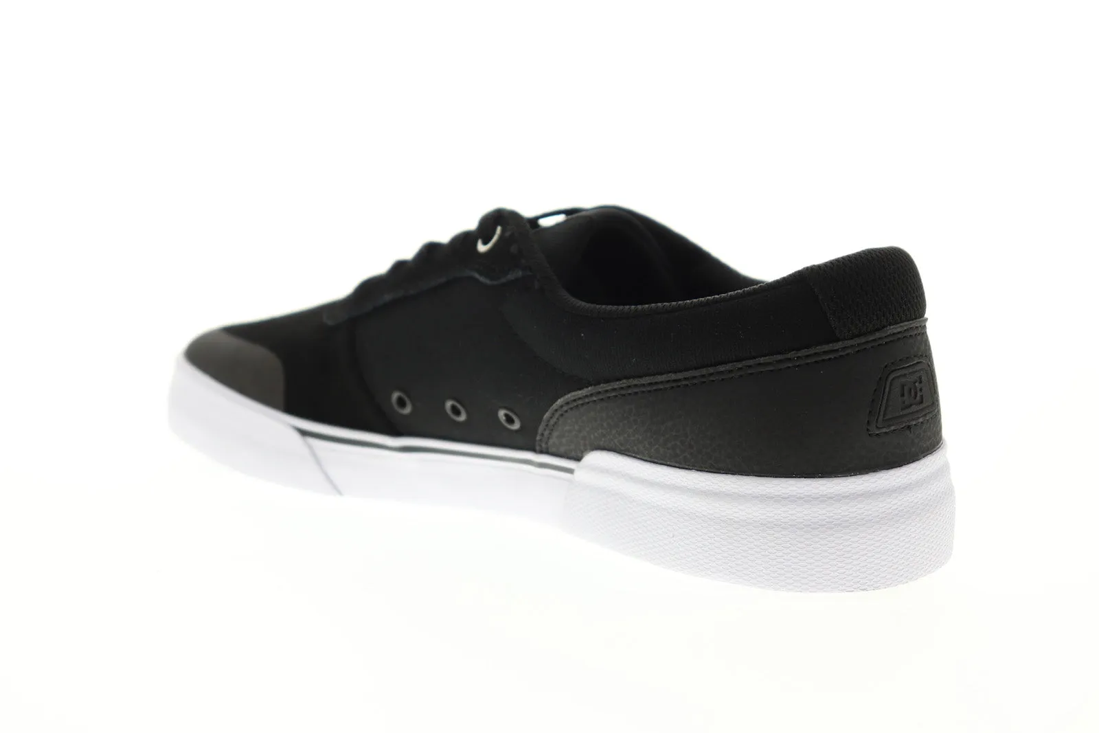 Black Suede Low Top Lace Up Skate Sneakers Shoes - DC Switch Plus ADYS300566 Men's