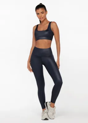 Blue Wet Look Leggings - Lorna Jane Australia