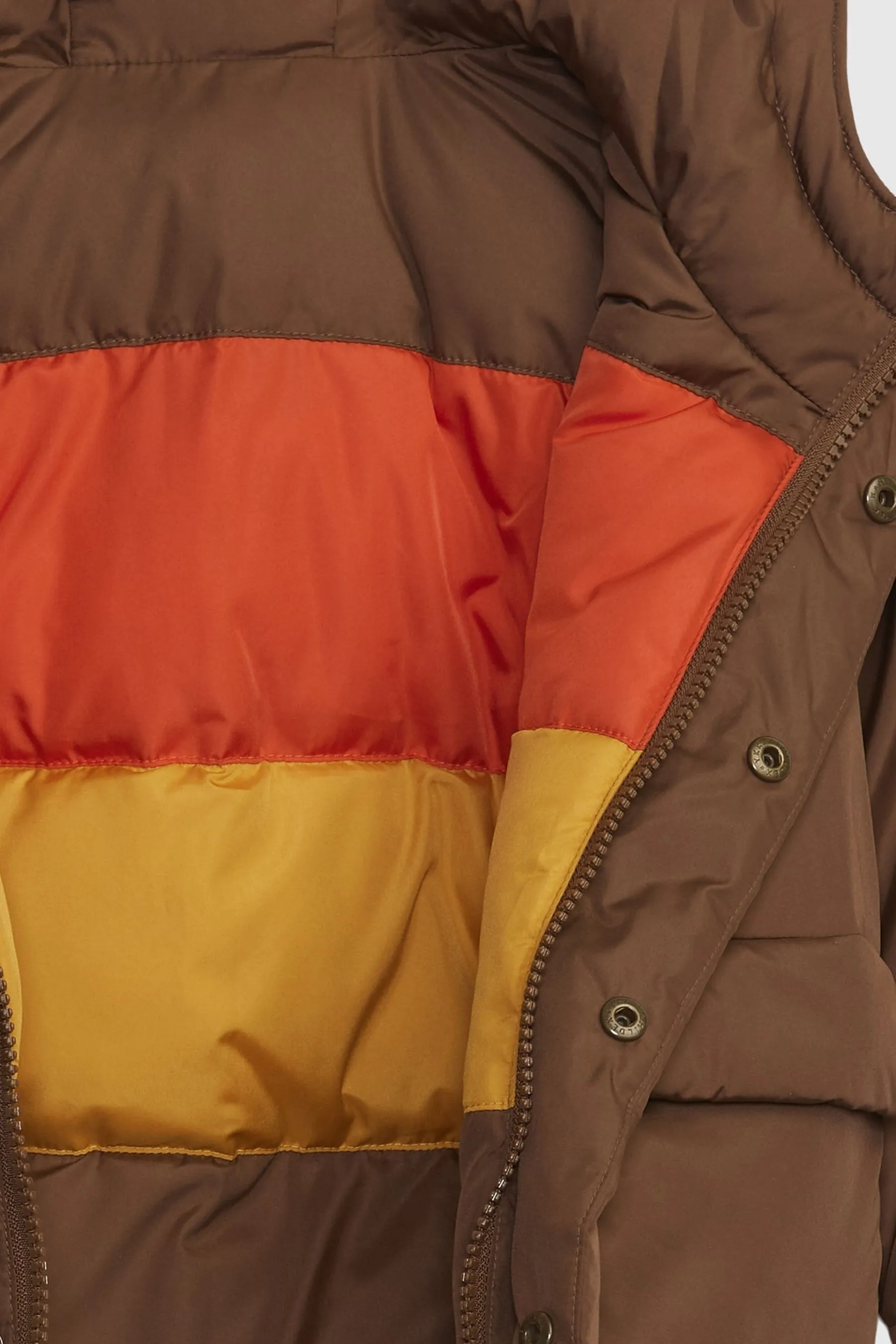 Waterproof Reversible Puffer Coat in Brown