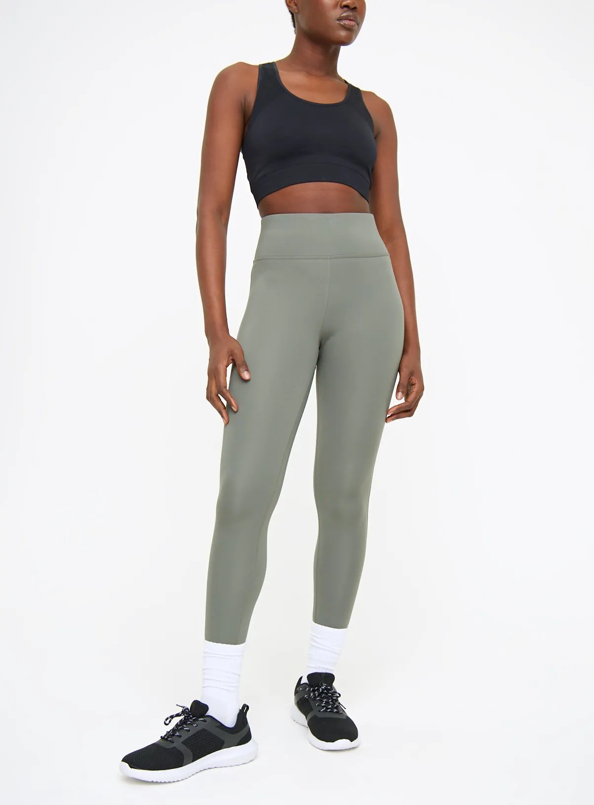 Active Khaki Performance Leggings XXL | Sports Leggings for Women | Buy Now