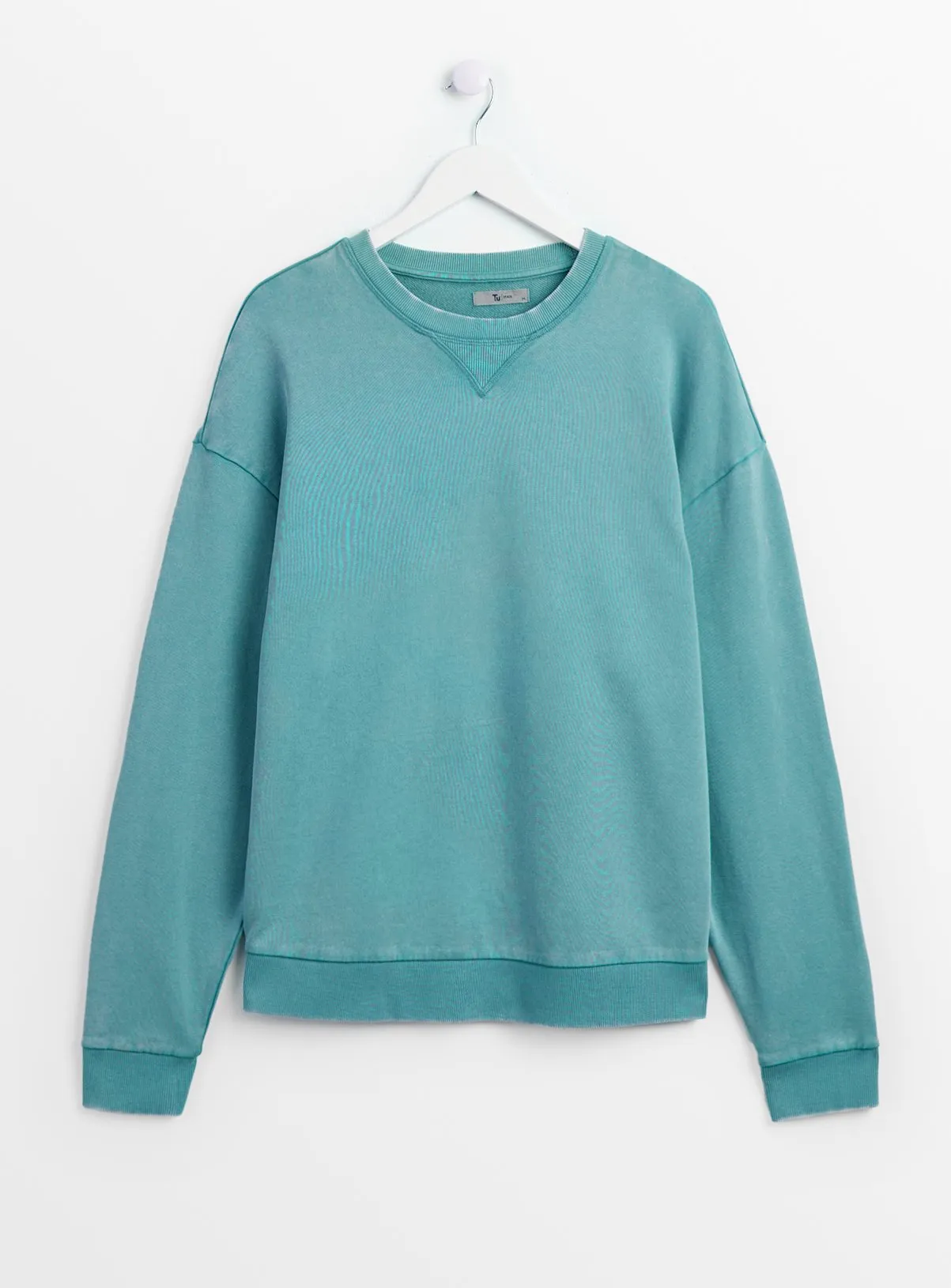 Buy Blue-Green Dye Crew Neck Sweatshirt Size 4XL | Shop Sweatshirts and Hoodies at Tu.