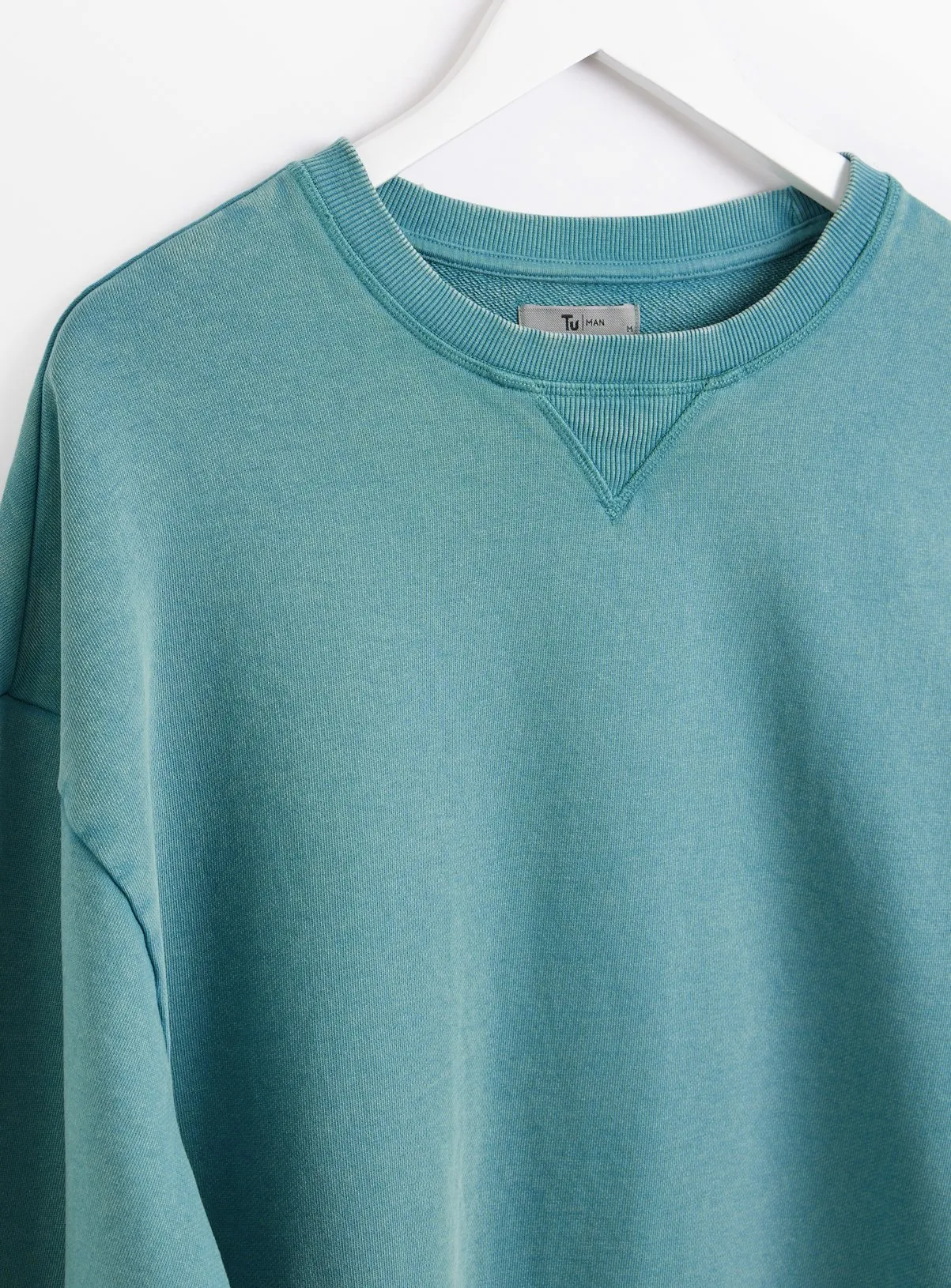 Buy Blue-Green Dye Crew Neck Sweatshirt Size 4XL | Shop Sweatshirts and Hoodies at Tu.