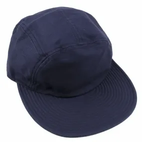 cableami Navy Soft Bill Cap Baker Back Satin Sulfit Dye