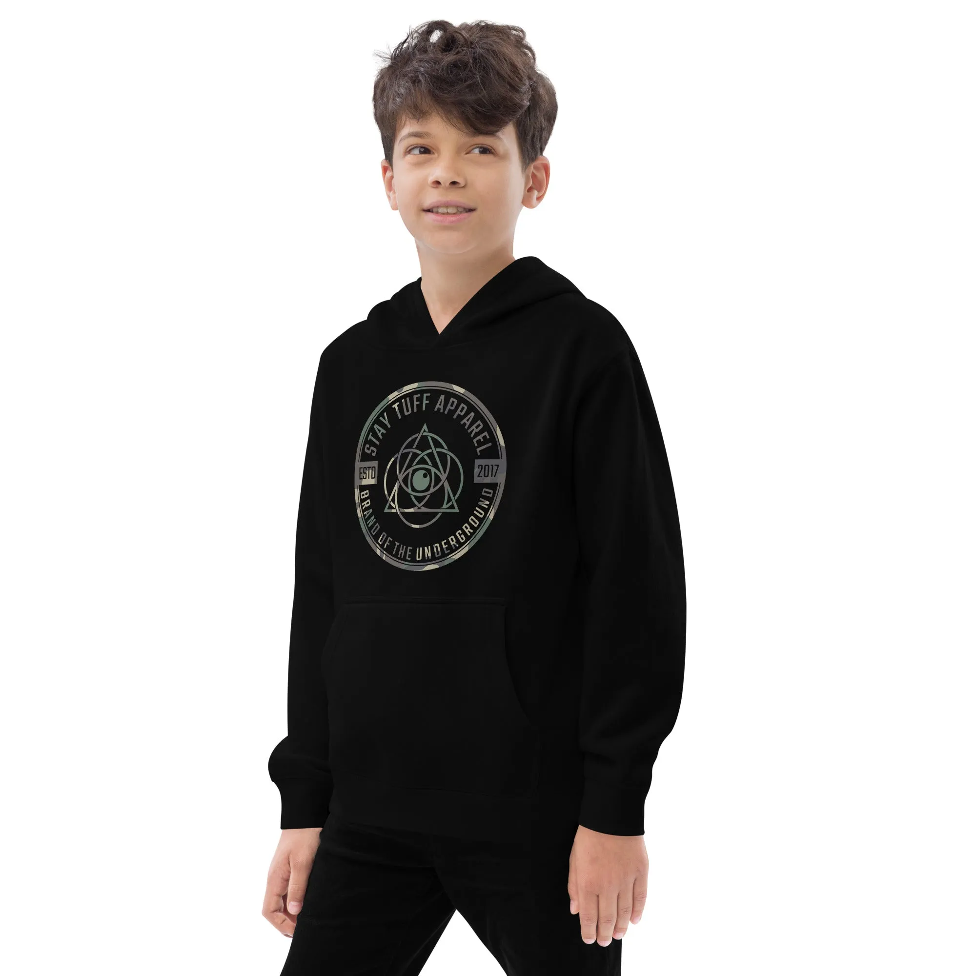 Kids Hoodie - Camouflage Circle Pattern