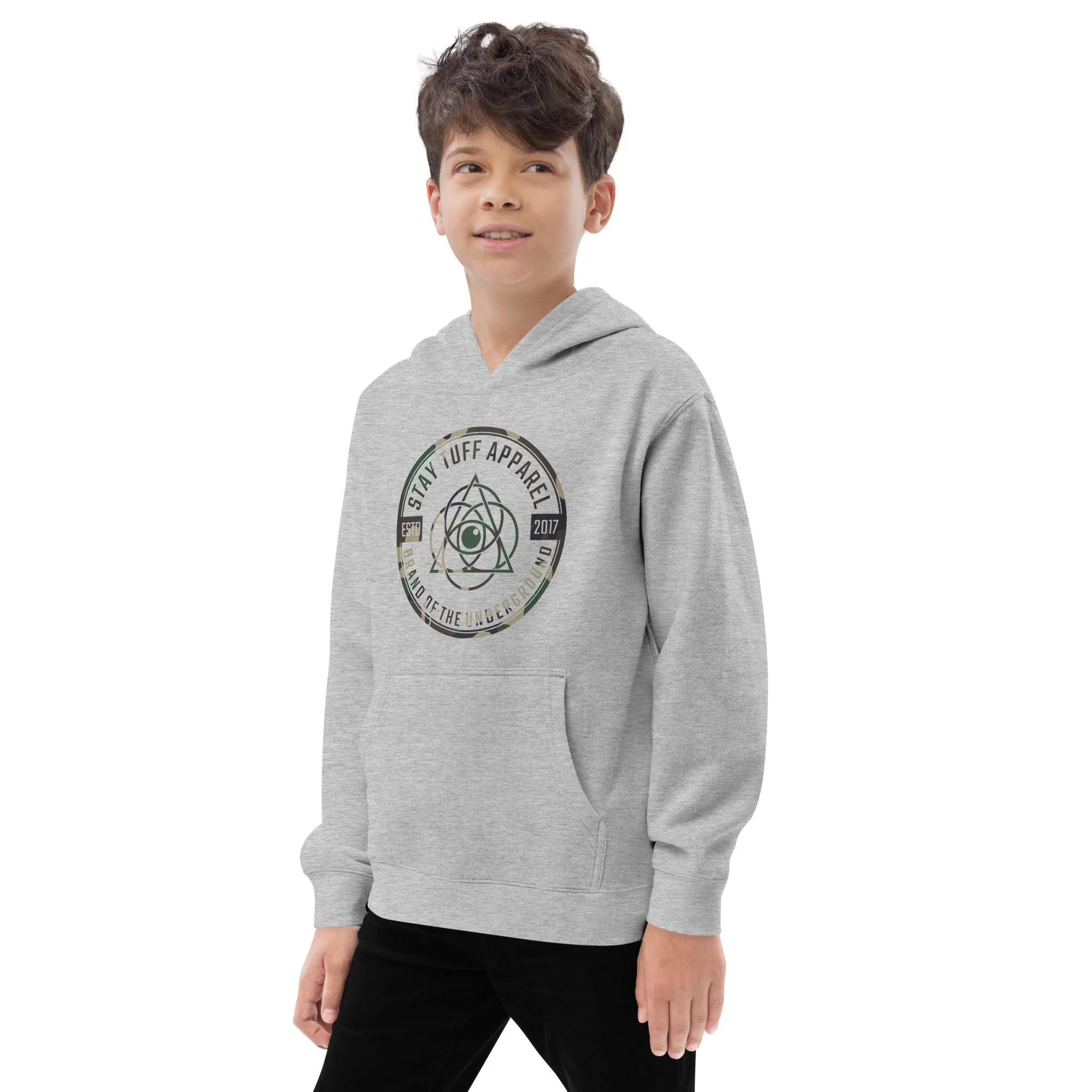 Kids Hoodie - Camouflage Circle Pattern