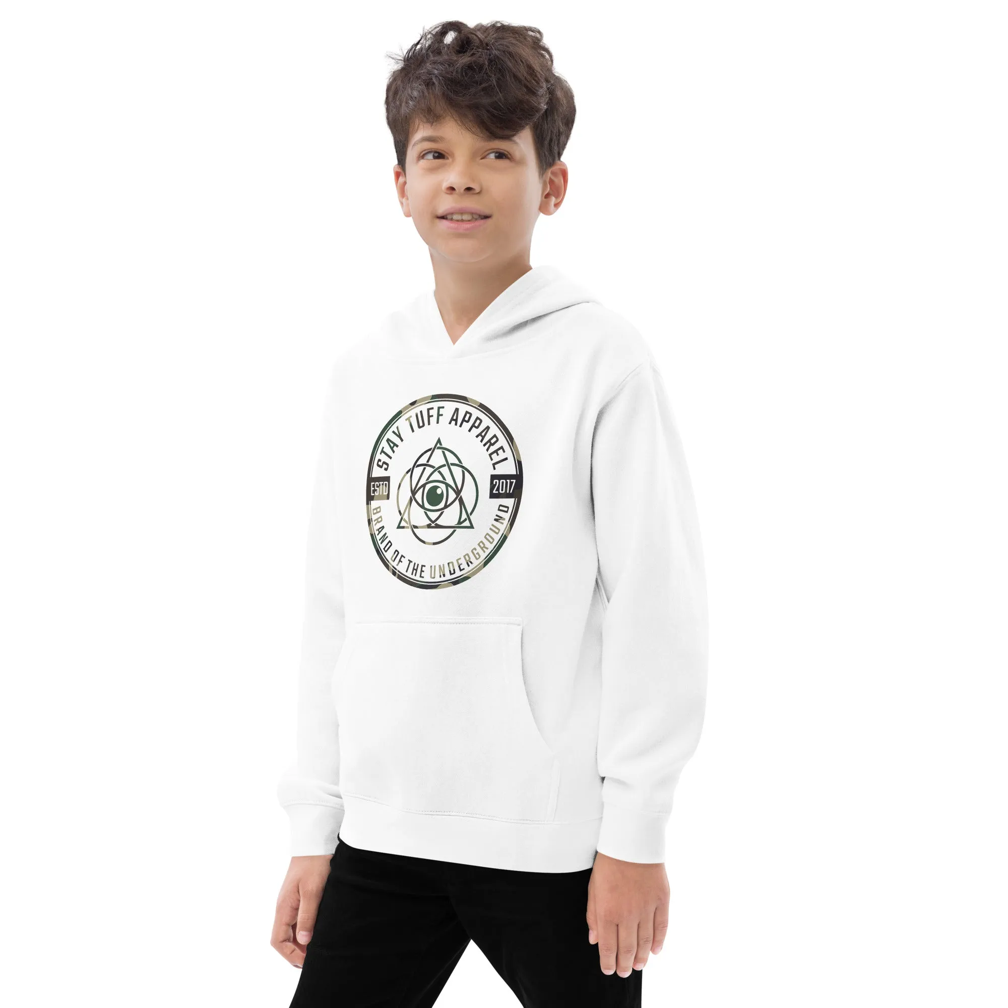 Kids Hoodie - Camouflage Circle Pattern