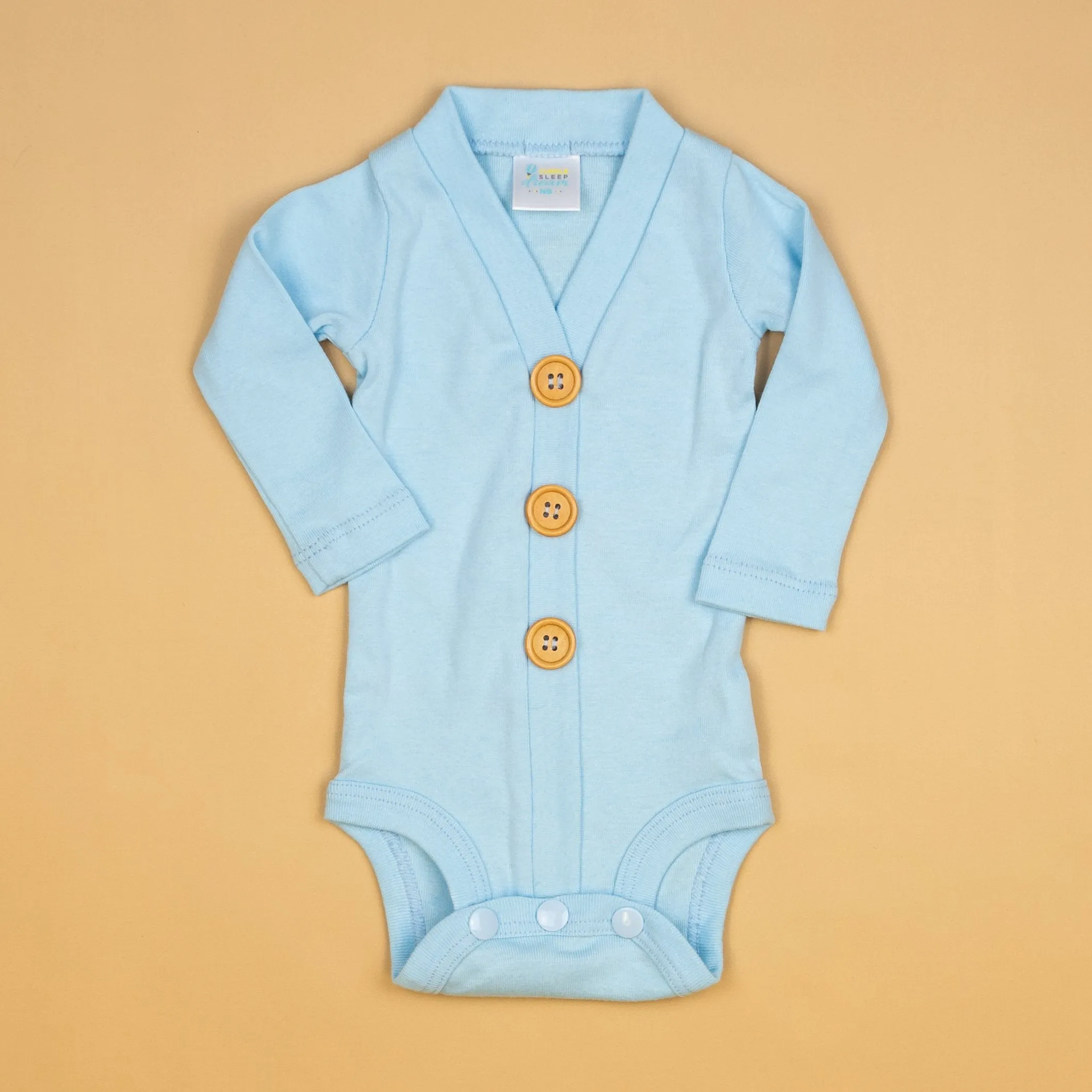 Cardisuit Set | Light Blue and Gray Bunny Print