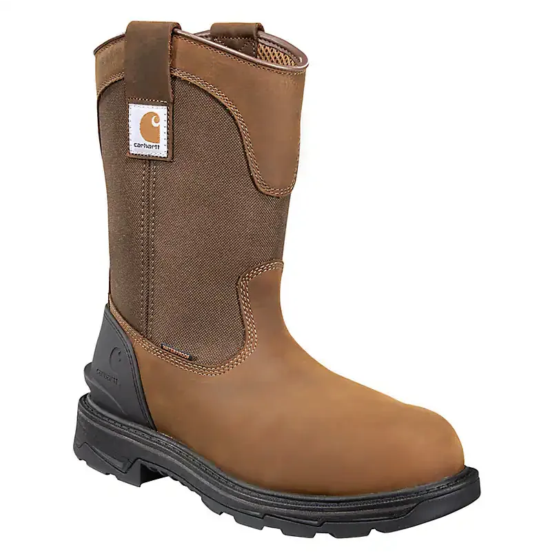 Carhartt Ironwood Waterproof Soft Toe Wellington Boots 13M Bison Brown Oil Tan