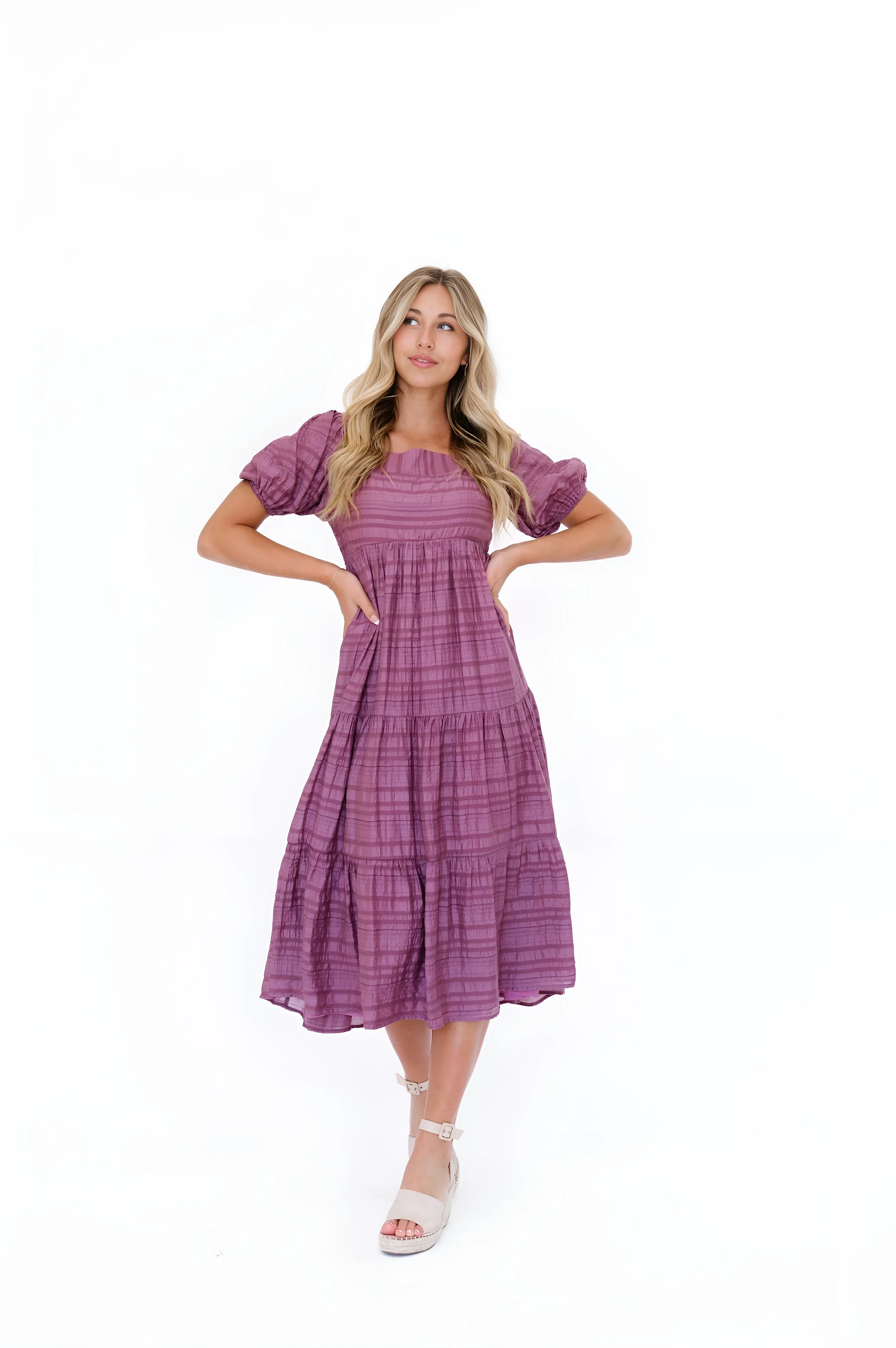 Purple Carlile Dress