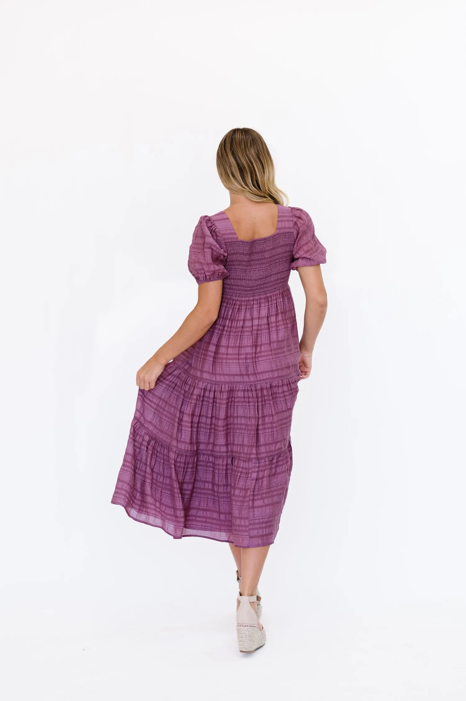 Purple Carlile Dress