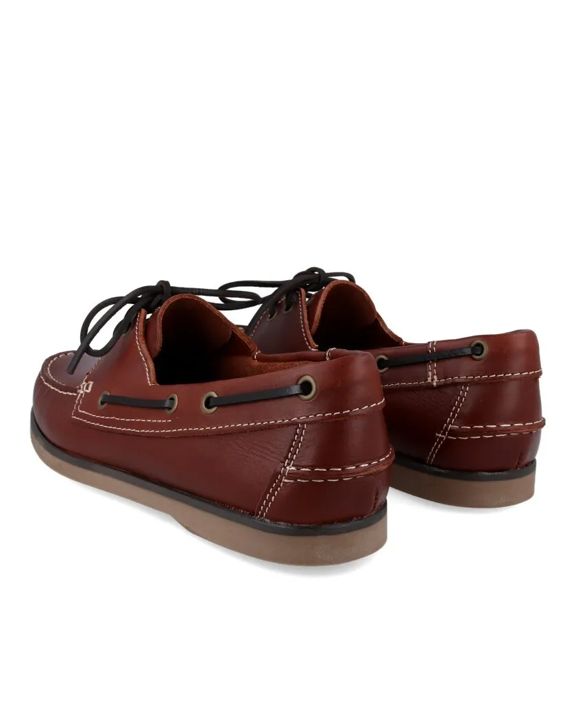 Brown Leather Boat Shoes by Catchalot 107