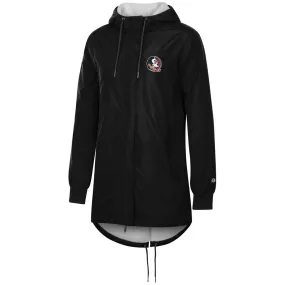 Champion Women's Seminole Logo Sherpa Stadium Jacket Black.