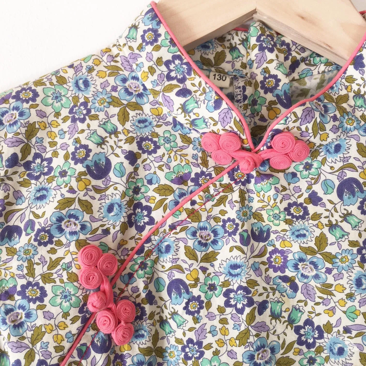 Cheongsam liberty print dress size 6-7