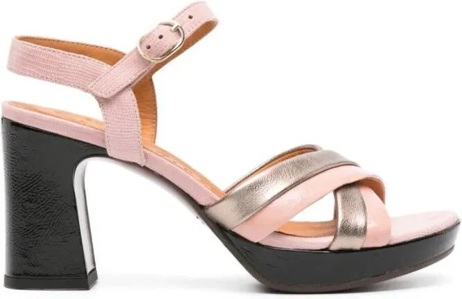 Chie Mihara Kinyol 90mm Leather Sandals Pink