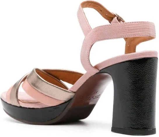 Chie Mihara Kinyol 90mm Leather Sandals Pink