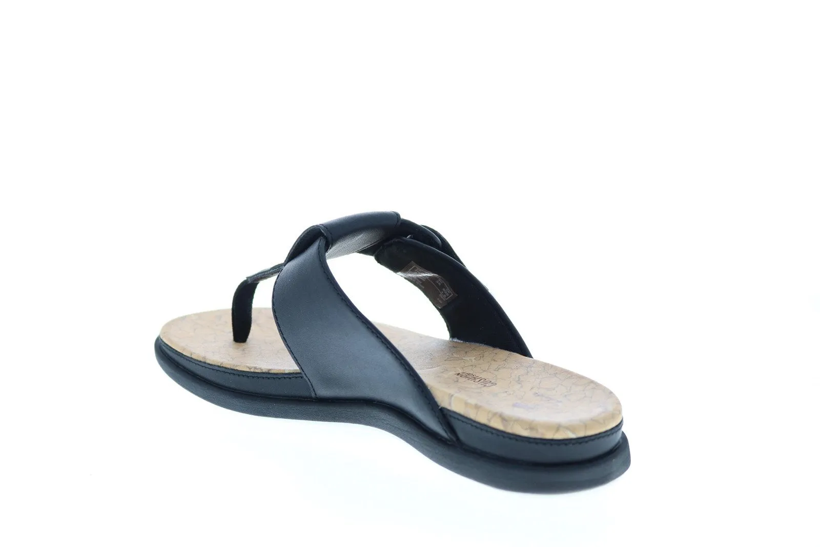 Clarks Step June Reef 26144112 Womens Black Synthetic Strap Flip-Flops Sandals Shoes