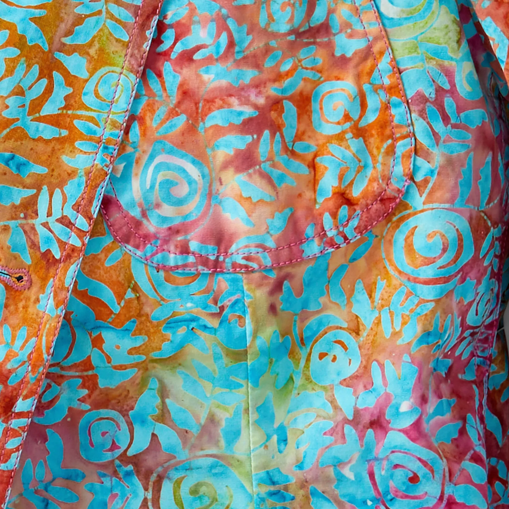 Colorful Batik Men's Tall Sport Coat