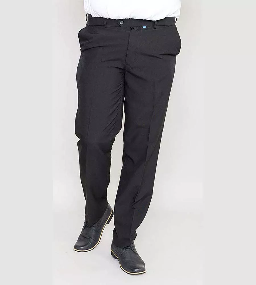 Mens Black Trousers With Adjustable Waist