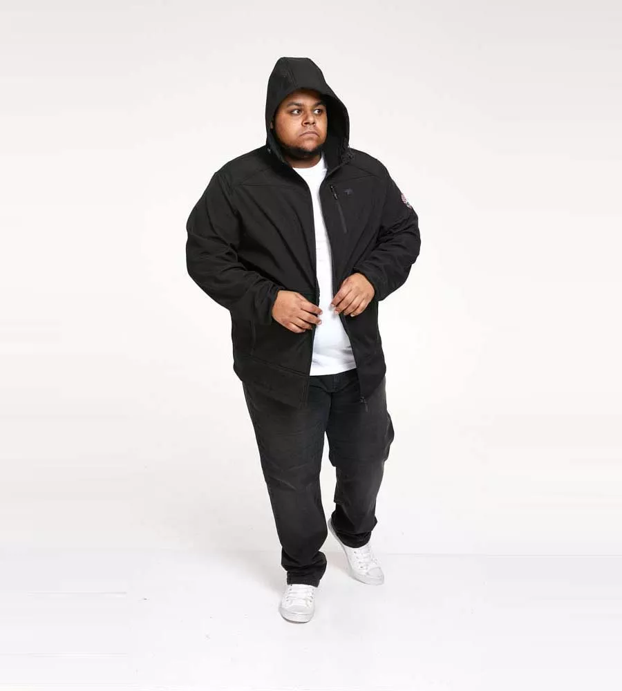 Plus Size Soft Shell Hooded Jacket (CHRISTOPHER)