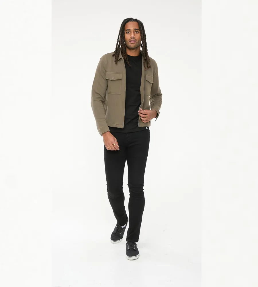 Stretch Jacket with Zip Through and Patch Pockets for Men (LODI)