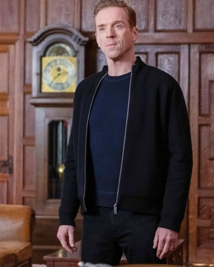 Damian Lewis Billions Black Jacket by William