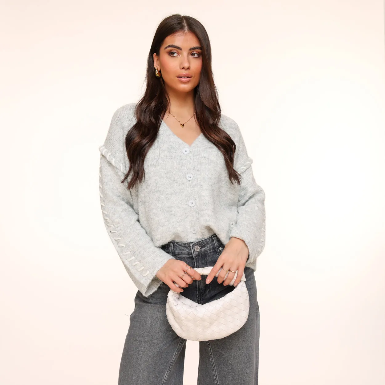 Dark Gray Wide Leg Denim - Jeans.