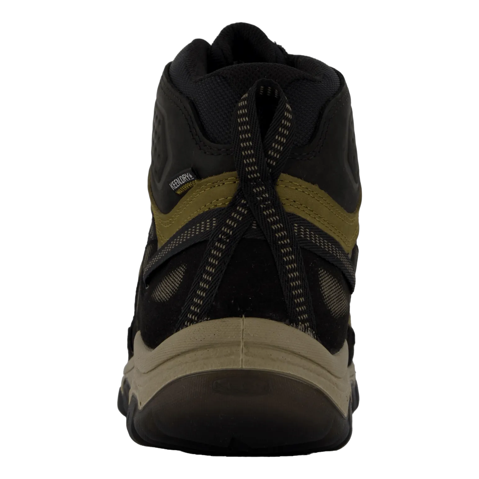 Dark Olive and Gold Flame Keen Shoes Targhee Iv Mid Wp M